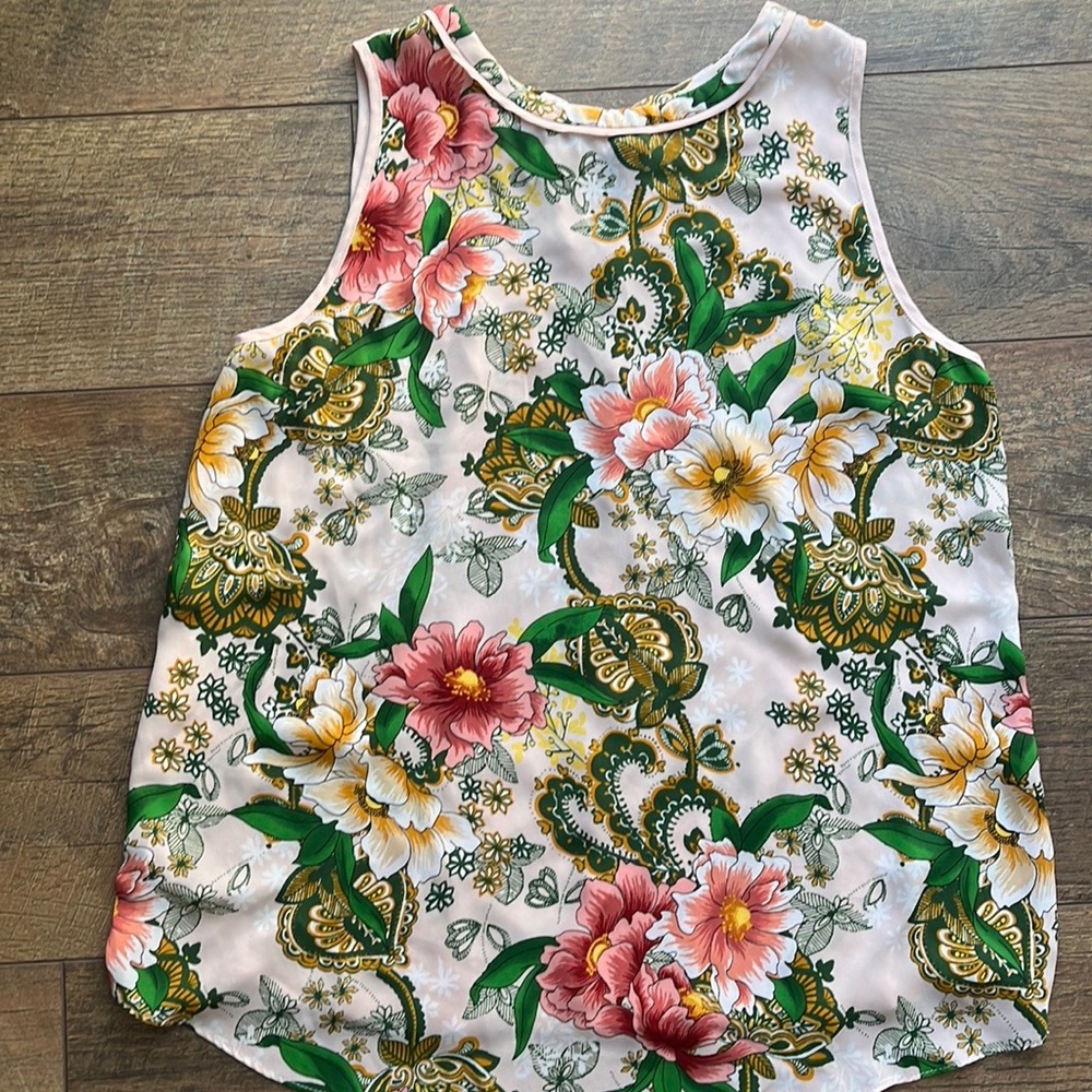 Loft | Sleeveless Floral Top - SP